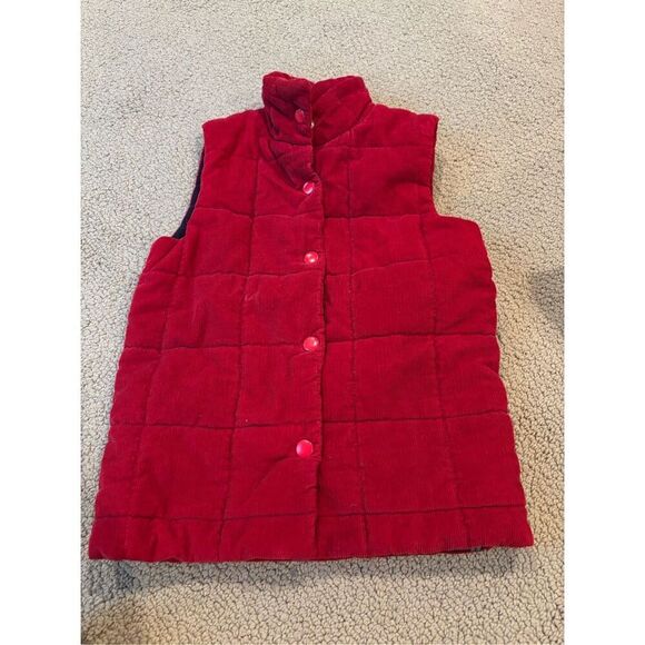 The Beaufort Bonnet Company Holly Vaughn Vest in Richmond Red Corduroy size 5 - Picture 1 of 5
